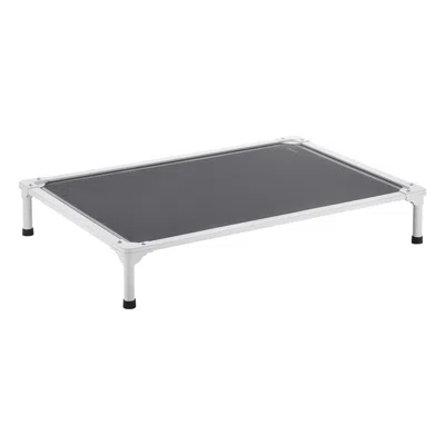 Vevor Elevated Dog Bed For Large Dogs Portable Raised Dog Cot With Teslin Mesh L In Transparent