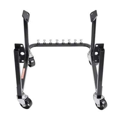 Vevor Engine Stand 750 Lbs Motor Hoist Dolly With 4 Swivel Casters Heavy-duty Steel In Black
