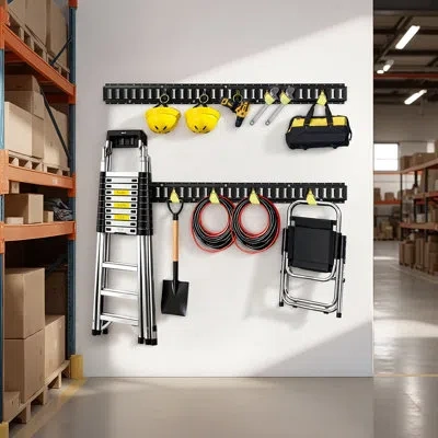 Vevor E-track Tie-down Rail Kit, 5 Ft E Track Rails, Includes 2 Ratchet Straps & 6 O-rings & 6 Tie-offs Wi In Multi