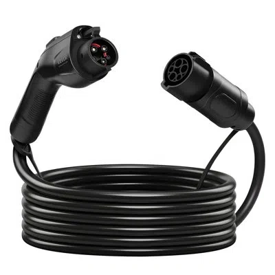 Vevor Ev Charger Extension Cable, 48amp 21 Ft J1772 Extension Cord Compatible With 120v-240v Sae J1772 Ele