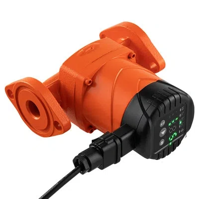 Vevor F-007e-1f1 High Efficiency Circulator Pump Hot Water Circulation 16 Gpm In Black;orange