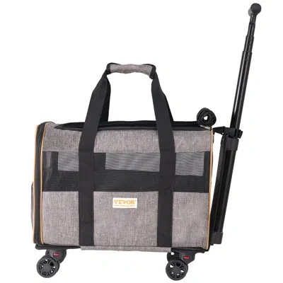 Vevor Fabric Pet Soft-sided Crate In Gray