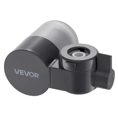 Vevor Faucet Mount Water Filter Sink Water Purifier For Kitchen Horizontal In Gray