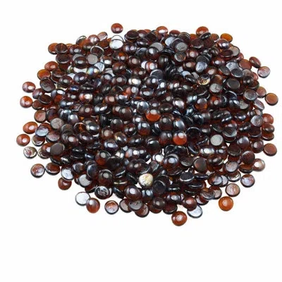 Vevor Fire Glass Beads Fireplace Glass Rocks For Firepit In Amber