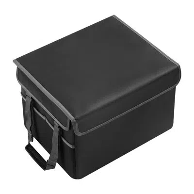Vevor Fireproof Document Box, 1832 ℉ Heat Insulated Fireproof & Waterproof Box, Space-saving And Foldable  In Black