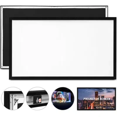 Vevor Fixed Frame Projector Screen Projector Screen In White