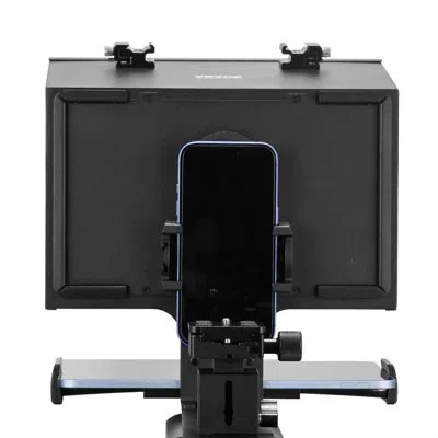 Vevor Floor Type Teleprompter Remote For Webcam Smartphone Live Streaming In Black