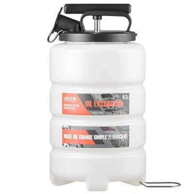 Vevor Fluid Extractor, 9.5 L Capacity, Manual Vacuum Oil Extractor Pump With 59 In Long Horse & Three 47 I