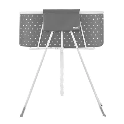 Vevor Foldable Dog Bathtub Elevated Grey Shower Station For Small & Medium Dogs & Cats In Gray