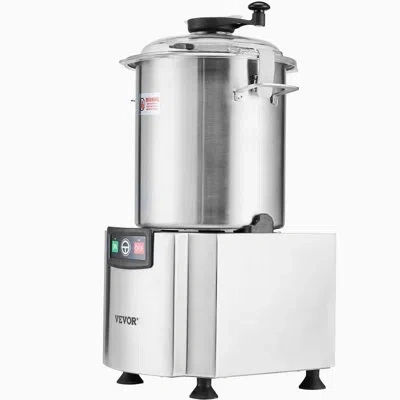Vevor Food Processor Vegetable Chopper 19 Quart Food-grade Stainless Steel Blender In Silver