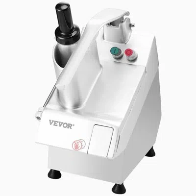 Vevor Food Processor Vegetable Chopper W/ 6 Blades Food-grade Stainless Steel Blender In Silver