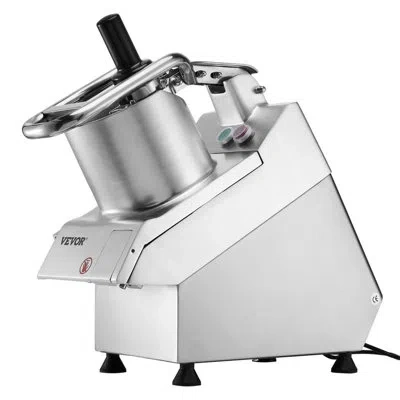 Vevor Food Processor Vegetable Chopper W/ 6 Blades Food-grade Stainless Steel Blender In Silver