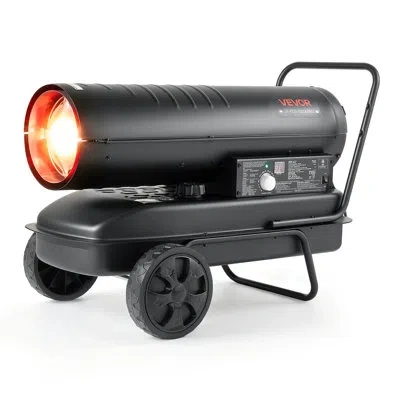 Vevor Forced Air Kerosene Heater, 125000 Btu Diesel Torpedo Space Heater, For Garage, Warehouse, Workshop, In Black
