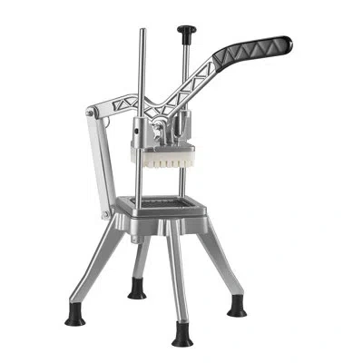 Vevor French Fry Cutter, Commercial Vegetable Chopper With 4 Blades (1/2", 3/8", 1/4" & 6-wedge With Corer In Gray