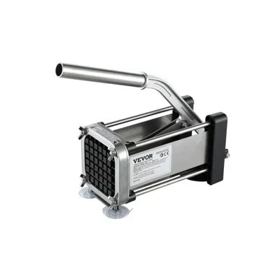 Vevor French Fry Cutter Stainless Steel Potato Vegetable Slicer Chopper W/ Blade In Silver