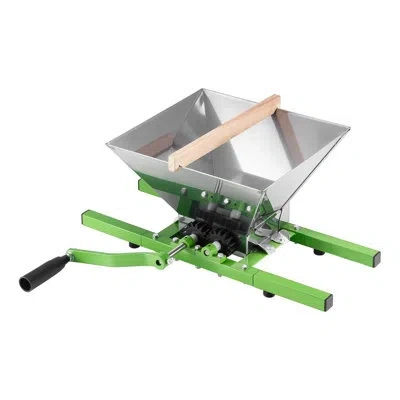 Vevor Fruit And Apple Crusher For Wine Cider Making 1.8 Gal/7l Stainless Steel In Stainless Steel;green