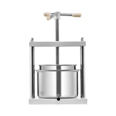 Vevor Fruit Wine Press Manual Press For Wine Making 1.45 Gal/5l Stainless Steel