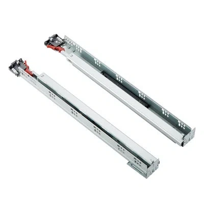 Vevor Full Extension 1.96'' Soft Close Bottom Mount Metal Drawer Slide In Silver