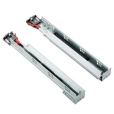 Vevor Full Extension 1.96'' Soft Close Bottom Mount Metal Drawer Slide In Silver