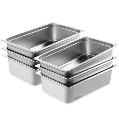 Vevor Full Size Anti-jam Steam Pan 6-inch Deep Table Pan