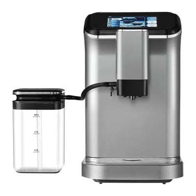 Vevor Fully Automatic Espresso Machine 20 Bar With Auto Milk Frother & Grinder - Gray