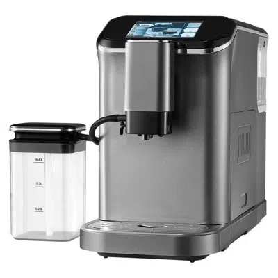 Vevor Fully Automatic Espresso Machine 20 Bar With Auto Milk Frother & Grinder In Silver