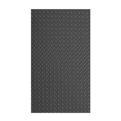 Vevor Garage Floor Roll, 4 X 7 Ft Garage Flooring Mat, 2.2 Mm Thickened Pvc Diamond Plate Floor Protector  In Black
