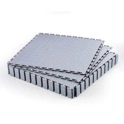 Vevor Garage Floor Tiles Interlocking, 20.2 X 20.2 X 0.2 In Interlocking Modular Garage Flooring Tiles, Di In Light Gray