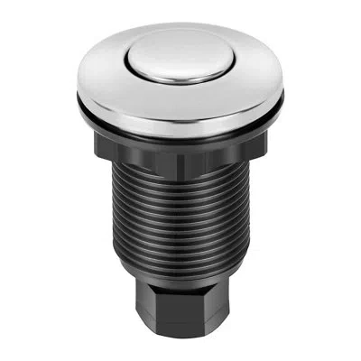 Vevor Garbage Disposal Air Switch Kit, 2.5" Sink Top Air Switch For Food Waste Disposal, Polished Stainles In Black