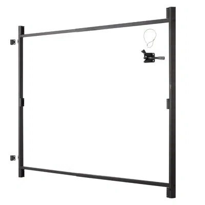 Vevor Gate Building Kit Fits 60 To 96 In Wide Openings 6 To 7 Ft High Fence Black