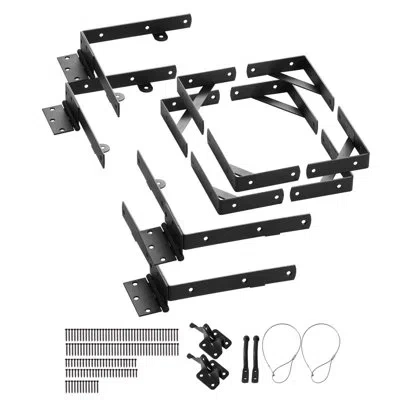Vevor Gate Corner Brace Bracket Anti Sag Gate Frame Hardware Kit Iron Black