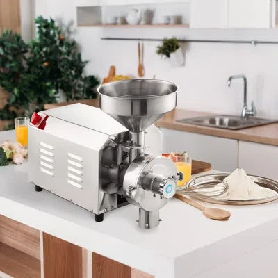 Vevor Grain Grind Mill Grain Grinding Machine 2200w Food Processing Machinery In Silver
