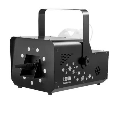 Vevor Handheld Hanging Snow Machine With Lights 1500w Remote & Dmx512 Control