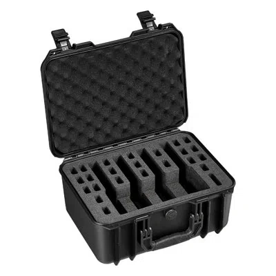 Vevor Hard Pistol Case, Heavy Duty Hard Gun Case With Xpe Foam Lining, Waterproof Pistol Storage Box With  In Matte Black