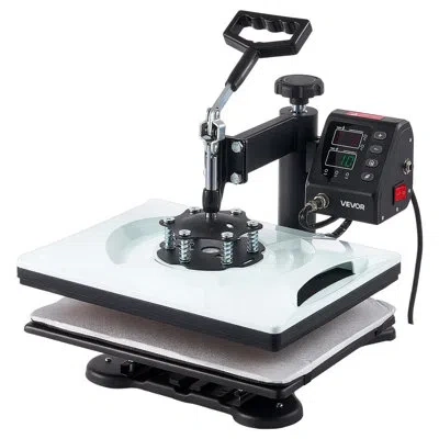 Vevor Heat Press Machine 12 X 15 In 5-in-1 Combo Sublimation Press Machine, Heat Up Fast And Even, Digital In White
