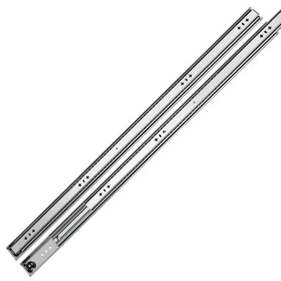 Vevor Heavy-duty Drawer Slides, 40 Inch 265 Lbs Load Side Mount Rails, 3-fold Full Extension Ball Bearing  In Silver