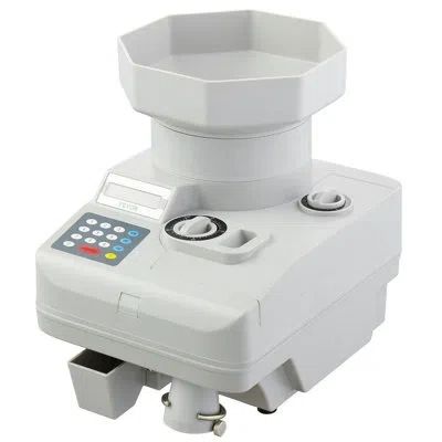Vevor High Speed Coin Counter, Professional Coin Sorter With Anti-jam Tech, Heavy Duty Bank Grade Automati In Gray