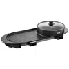 Vevor 2-in-1 Electric Smokeless Grill Hot Pot In Black