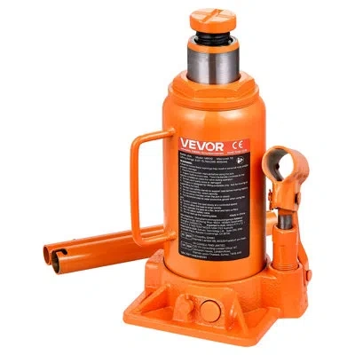 Vevor Hydraulic Bottle Jack, 12 Ton (26455.5 Lbs) Capacity, 8.1-15.7 Inch Lifting Range, Heavy Duty Welded