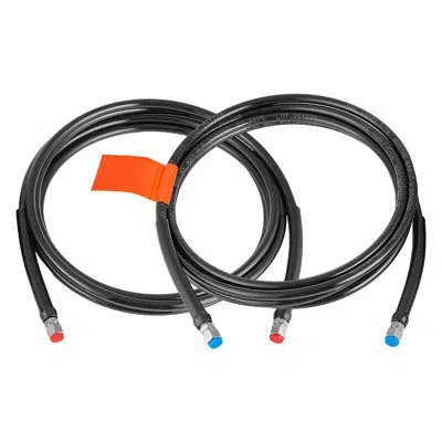 Vevor Hydraulic Hose Kit, 16 Ft Leak-proof Tpee Outboard Steering Hose Kit With 304 Stainless Steel Connec In Black