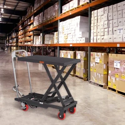 Vevor Hydraulic Lift Table Cart, 500lbs Capacity Lifting Height, .