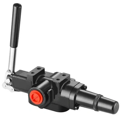 Vevor Hydraulic Valve 1 Spool, 25 Gpm Hydraulic Directional In Black