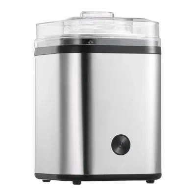 Vevor Ice Cream Maker Stainless Steel Automatic Machine 2.11 Qt Capacity Silver