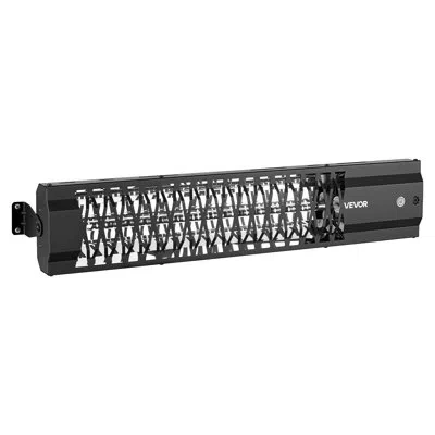 Vevor Infrared Heater 1500w Electric Space Heater For Outdoor Use Black, Remote, Panel & Side Switch Contr
