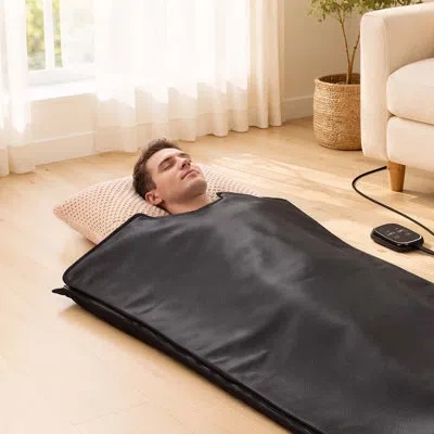 Vevor Infrared Sauna Blanket With Mineral Stones, 73 X 35 In Sauna Bag, Zero Emf, Portable For Home Detox  In Multi