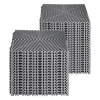 Vevor Interlocking Drainage Mat, 12” X 12” Modular Interlocking Cushion Durable Pp Material, Splicing Drai In Gray
