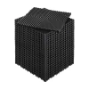 Vevor Interlocking Drainage Mat, Modular Interlocking Cushion Durable Pp Material, Splicing Drainage Mats, In Black