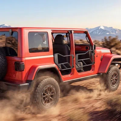 Vevor Jeep Tube Doors, 4-door, Compatible With 2007-2018 Jeep Wrangler Jk Jku Unlimited, Steel Off Road Fr