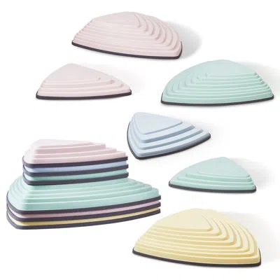 Vevor Kids Balance Stepping Stones Sensory Obstacle Course 6 Pcs Outdoor Indoor In Multi