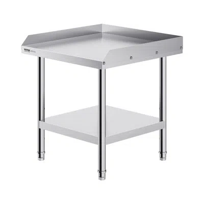 Vevor Kitchen Cart With Stainless Steel Top In Silver